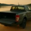 Hard 3-voudige opvouwbare aluminium laadbakafdekking voor Ford Ranger dubbele cabine (2012–2022 / 2023+)
