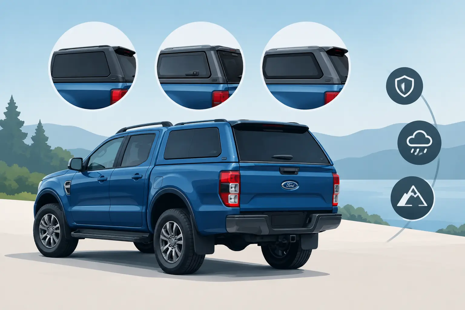 Hardtop passend voor Ford Ranger correct kiezen