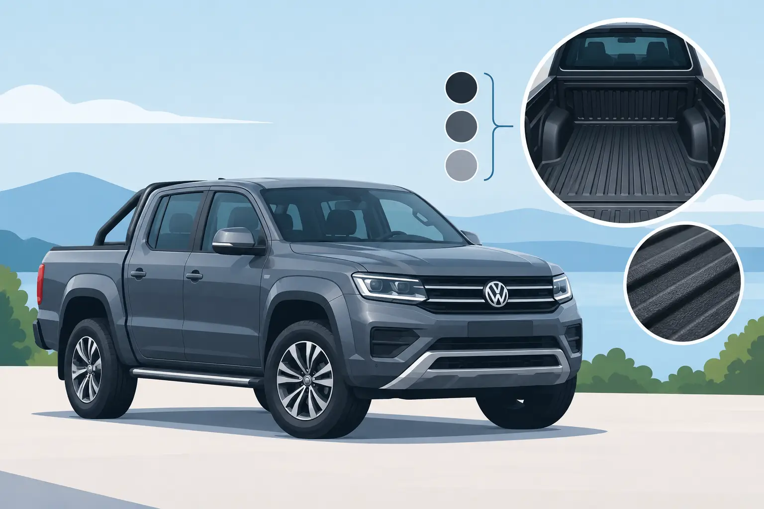 Laadbakliner VW Amarok dubbele cabine kiezen