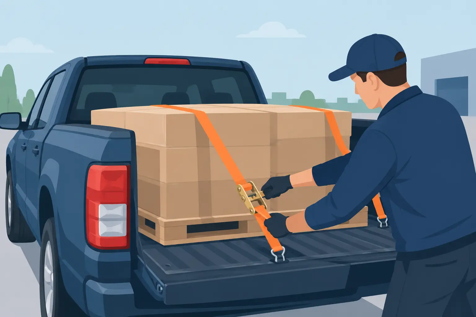 Pick-up lading wettelijk zekeren: zo doe je dat