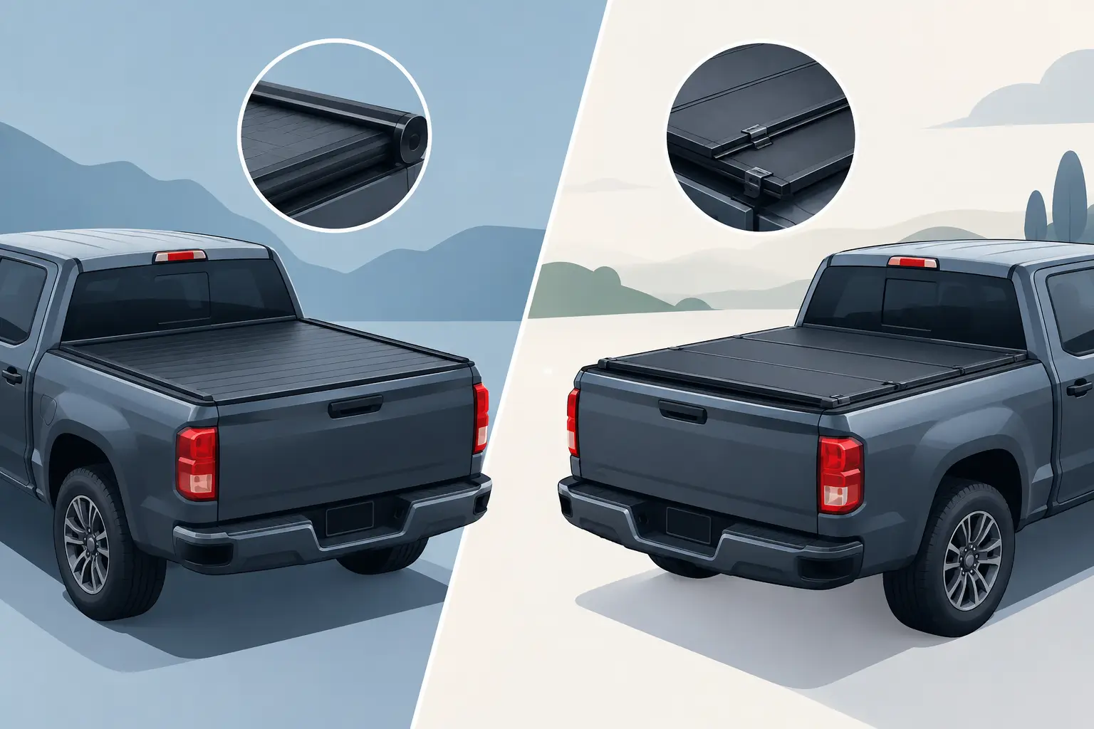 Rolcover versus vouwcover vergelijken voor je pick-up